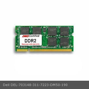 DMS DMS Data Memory Systems Replacement for Dell 311-7223 Precision Mobile Workstation M6300 2GB DMS Certified Memory 200 Pin DDR2-667 PC2-5300 256x64 CL5 1.8V SODIMM 